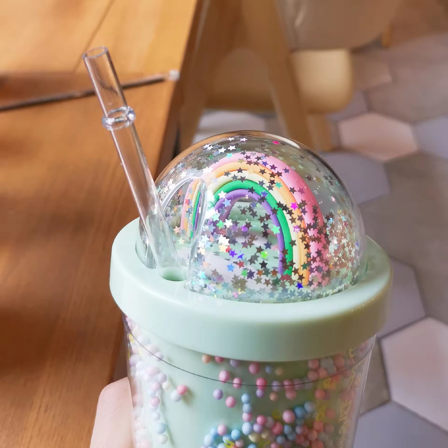 Fancy Acrylic Mug Waterbottle